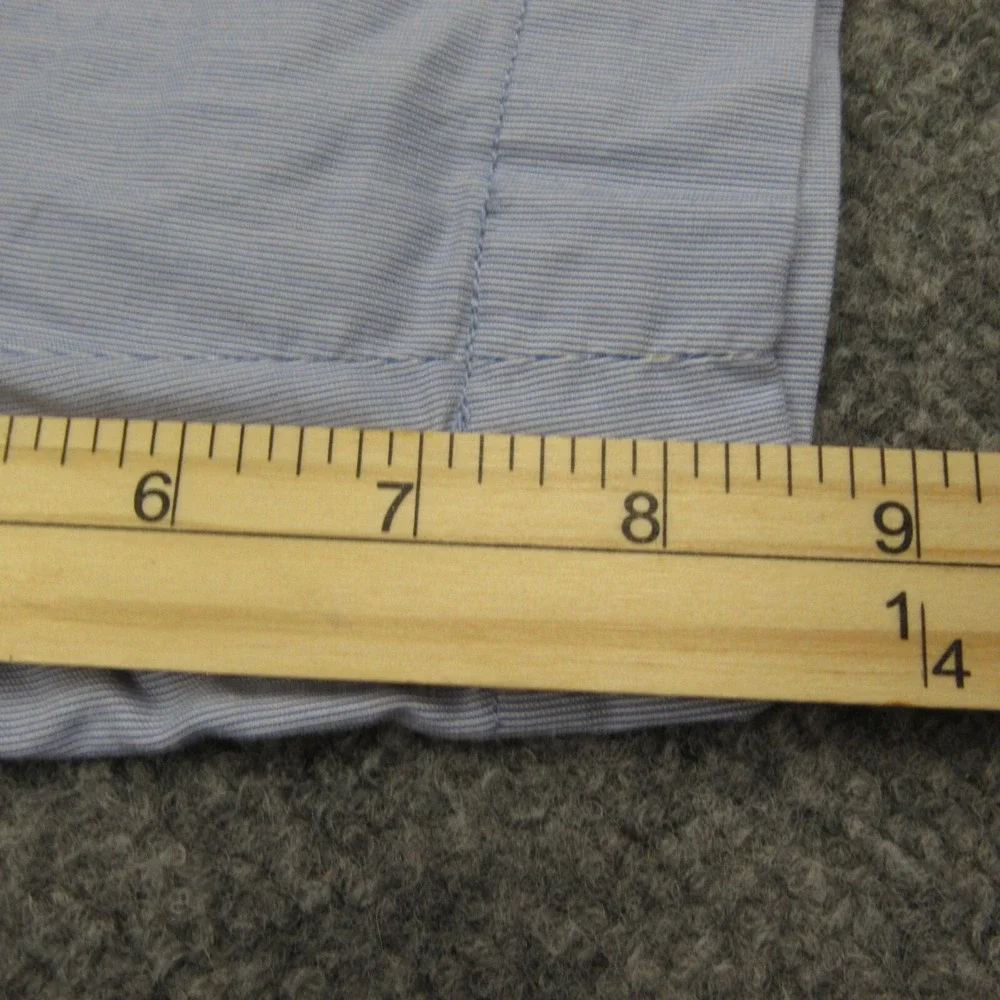 Polo Ralph Lauren Shorts Mens 40x8.5 Blue Stretch Straight Fit Hickory‎ Stripe